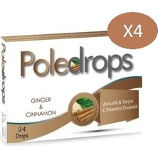 Deniz Pharma Poledrops Zencefil & Tarçın Pastil 24 Adet - 4 Kutu