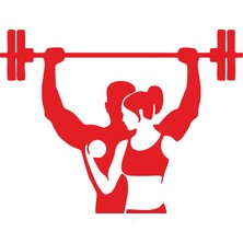 Sticker Fabrikası Gym Halter Spor Sticker 00331