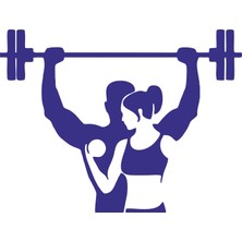 Sticker Fabrikası Gym Halter Spor Sticker 00331