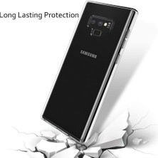 Fibaks Samsung Galaxy Note 9 Kılıf Esnek Lux Süper Silikon Kapak Şeffaf