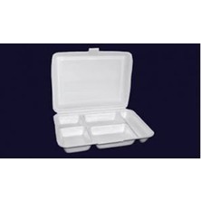 Ekol Ambalaj 5 Gözlü Kapaklı Köpük Tabak