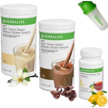 Herbalife Shake Vanilya 1 Çikolata 1 - Herbalife Çay Limon - Shaker