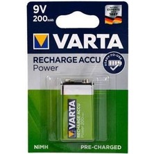 Varta 9 Volt 200MAH Şarj Edilebilir 9 Volt Kare Pil