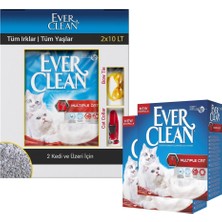 Ever Clean Multiple Cat Çok Kedili Topaklanan Kedi Kumu 2X10 Lt