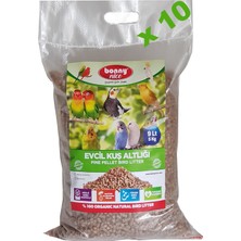 Bonny Nice Kuş Kumu Kanarya Muhabbet Papağan Bülbül Kafes Altlığı 5 kg 10 L x 10 Paket