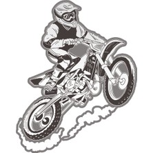 Sticker Fabrikası Cross Motosiklet Sticlker 00375