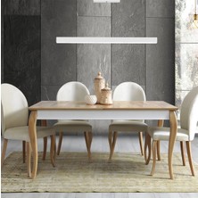 Hegza Lighting LİNEER-100 (Beyaz Kasa, Beyaz Işık) Ledli Modern Avize