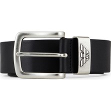 Emporio Armani Hakiki Deri Kemer Erkek Kemer Y4S201 YDD6G 80001 Siyah 90 cm