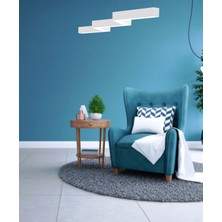 Hegza Lighting Zigzag ( Beyaz Kasa, Sarı Işık ) Ledli Modern Avize