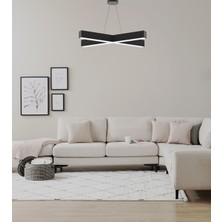 Hegza Lighting Papıllon (Siyah Kasa, Beyaz Işık) Ledli Modern Avize