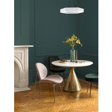Hegza Lighting Hexagon (Beyaz Kasa, Beyaz Işık) Ledli Modern Avize