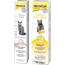 Gimcat Derma Paste 50 gr + 50 gr Biotin Peynirli Kedi Macunu