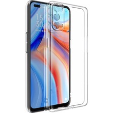Case Street Oppo Reno 4 Kılıf Kamera Korumalı Silikon Şeffaf