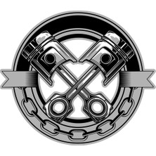 Motosiklet Motor Piston Sticker 00384