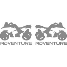 Sticker Fabrikası Motor Adventure 2 Adet Sticker 00402