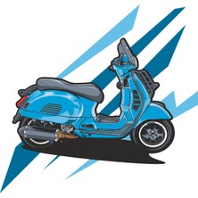 Scooter Motosiklet Sticker 00411