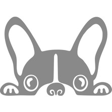 Araba Oto Bagajdan Bakan Köpek Göz Sticker 00429