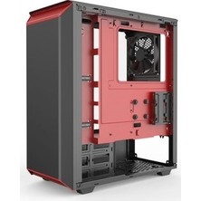 Phanteks Eclipse P300 Mid Tower Temperli Cam Bilgisayar Kasası Kırmızı - Siyah