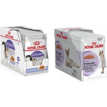 Royal Canin Sterilised Gravy Soslu ve Jelly 85 gr 12+12 (24 Adet)