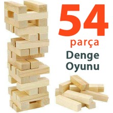 Yağmur Oyuncak 54 Parçalı Ahşap Denge ve Beceri Oyunu