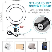 Puluz AL-32484 Çift Telefon Tutucu 6.2 cm LED Işık Stand 70 cm