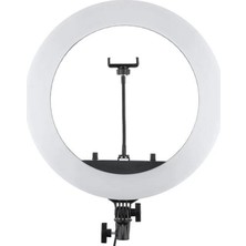 Renksan Ring Light LED 5500 Kw 18 Inch Makyaj Çekimleri Makeup Çekimleri Sac Çekimleri stand