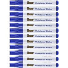 Brons 12'li Mavi Beyaz Tahta Kalemi Seti Yazı Tahtası İçin Pratik Çözüm