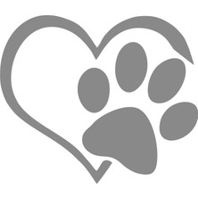 Sticker Fabrikası Pati ve Kalp Sticker 00436