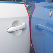 2N7 Şeffaf Araç Oto Kapı Bagaj Koruma Bandı Araba Kenar Koruyucu Plastik Yapışkan Fitil Şerit 5mt