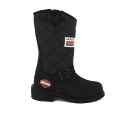 Harley Davidson Siyah Nubuk Kadın Bot 025G100071