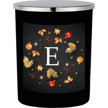 Lyn Home Siyah Bardak Mum Harfli Kış Serisi