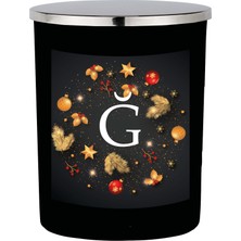 Lyn Home Siyah Bardak Mum Harfli Kış Serisi