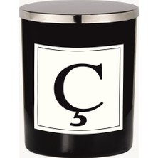 Lyn Home Siyah Bardak Mum Harf Serisi