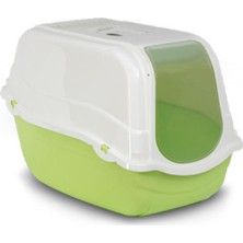 Mp Romeo Yeşil Karbon Filtreli Kapalı Kedi Tuvalet Kum Kabı 57 x 39 x 41 cm