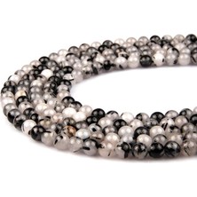 Alibaba Doğaltaş Rutil Kuvars Doğal Taş Dizi 8 mm Küre Kesim