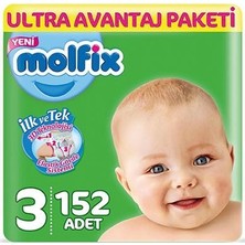 Molfix Bebek Bezi 3 Beden Ultra Avantaj Paketi 152 4 - 9 kg