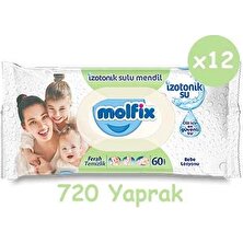 Molfix Bebek Bezi Pure&Soft 2 Beden 176'lı &12 Paket Islak Mendil 3 - 6 kg