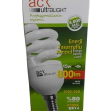 Ack 15W Tararruflu Ampül - E14 Gün Işığı