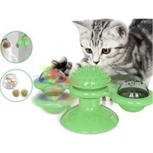 Hediye Butiğim Vantuzlu Kedi Oyun Topu Yel Değirmeni
