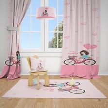 Talia Home Lovely 2  Çocuk ve Bebek Odası Fon Perde 2 Kanat TLA-096