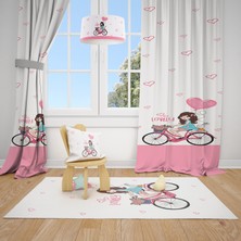 Talia Home Lovely  Çocuk ve Bebek Odası Fon Perde 2 Kanat TLA-095