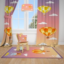 Talia Home  Balloon Çocuk ve Bebek  Odası Fon Perdesi 2 Kanat TLA-135