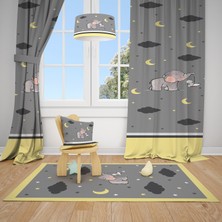 Talia Home Filli Çocuk ve Bebek  Odası Fon Perdesi 2 Kanat TLA-120
