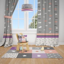 Talia Home Soft Çocuk ve Bebek  Odası Fon Perdesi 2 Kanat TLA-114