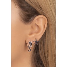 Diversity Jewelry Kadın 925 Ayar Gümüş Deniz Atı Küpe