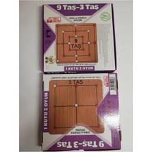 Elif Ahşap 9 Taş ve 3 Taş Oyunu