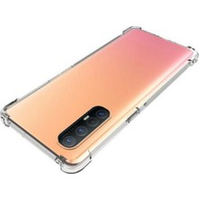 Ally Oppo Reno 3 Pro Anti-Drop Darbe Emici Silikon Kılıf Shockproof Kılıf AL-32984 Şeffaf