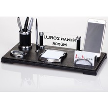 İsimlik Sepeti Idea Masa İsimlik Seti Deri Ofis Masa İsimliği