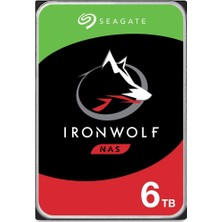 Seagate Ironwolf 6 Tb 5400RPM Sata3 256MB 180TB/Y Rv Nas (ST6000VN001)