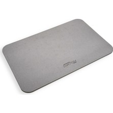 Diatomit 60 x 39 cm Diatom  Sihirli Banyo Paspası Koyu Gri